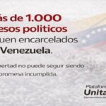 Plataforma Unitaria inicia campaña de flyer exigiendo libertad de todos los presos políticos