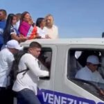 Peregrinación por la Paz inició desde el puente sobre el Lago la presidenta (e) Delcy Rodriguez