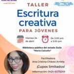 Se agotan cupos para Taller de Escritura Creativa para Jóvenes