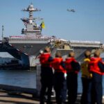 Portaaviones USS Gerald R. Ford regresa a EE. UU. tras 11 meses de despliegue