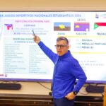 Gobernador Luis Caldera y el ministro de Deportes afinan detalles para los XX Juegos Deportivos Nacionales Estudiantiles 2026.