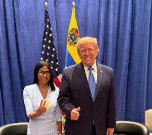Trump y Delcy Rodríguez sellan en Nueva York un inédito acercamiento