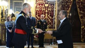 Timoteo Zambrano entregó cartas credenciales al rey Felipe VI