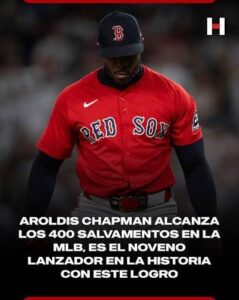 El cubano Aroldis Chapman llega a 400 juegos salvados en las Grandes Ligas