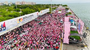 Marea rosa desbordó Maracaibo: Gobernador Luis Caldera y Primera Dama acompañan la XXVI Caminata por la Vida de Famac (+ Fotos)